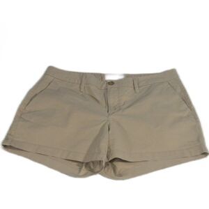 Old Navy Shorts Stretch Cotton Chino Khaki Flat Front Size 8